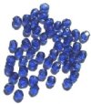 50 6mm Faceted Blue...